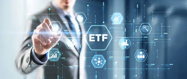 Etf Exchange Traded Fund Investment Finance Concept — Stock Fotó