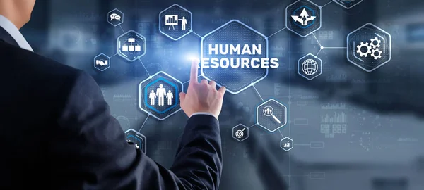 Recursos Humanos Modernos Contratar Trabajo Ocupación Concepto Tecnología Empresarial —  Fotos de Stock