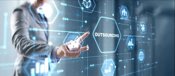 Outsourcing Human Resources Global Recruitment Concept — Foto Stock