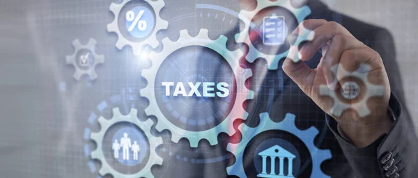 Налогообложение Налоги World Finance Business Banking Concept — стоковое фото