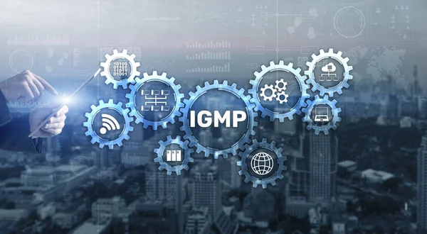 Igmp Concepto Protocolo Gestión Grupos Internet Tecnología Comunicaciones — Foto de Stock