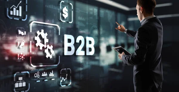 B2B Teknolojisi Pazarlama Şirketi Ticaret Konsepti — Stok fotoğraf