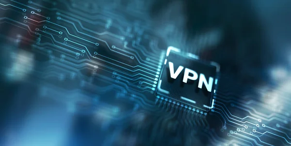 Vpn Red Privada Virtual Gears Server Background — Foto de Stock