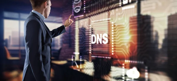 域名系统Dns的概念 Internet Network — 图库照片