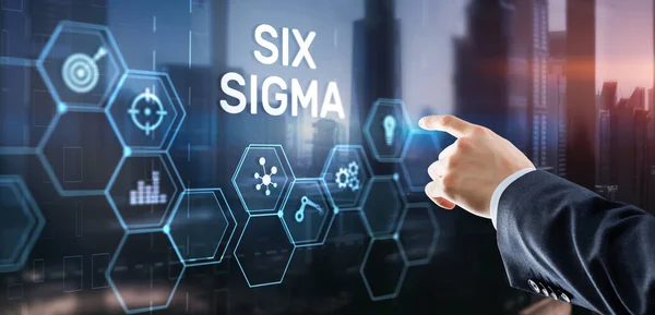 Six Sigma Management Concept Aimed Improving Quality Work Organization Separate — Stock Photo, Image