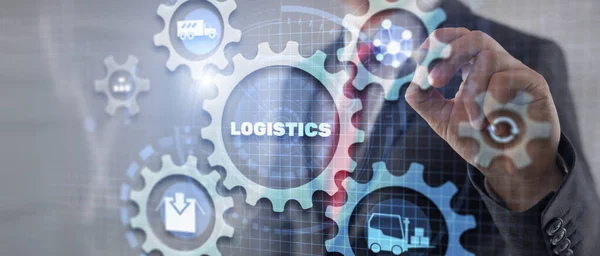Globalna Koncepcja Sieci Logistycznej Planowanie Dostaw — Zdjęcie stockowe