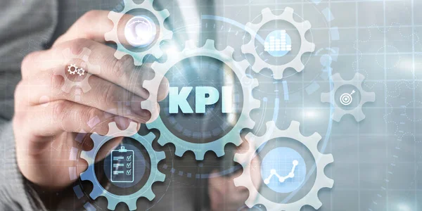 KPI. Key performance indicator. Business technology Internet and network concept. Background Data Center.