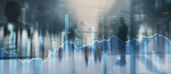 Datos Financieros Monitor Como Concepto Datos Financieros Concepto Analítico — Foto de Stock