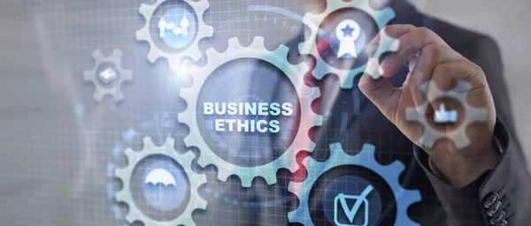 Ética Empresarial Honestidade Integridade Conceito Fundo Universal Para Apresentação — Fotografia de Stock
