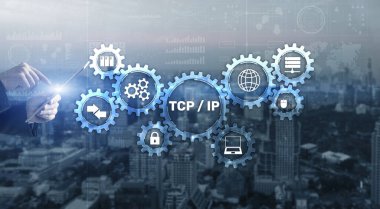 Tcp ip networking. Transmission Control Protocol 2023. clipart