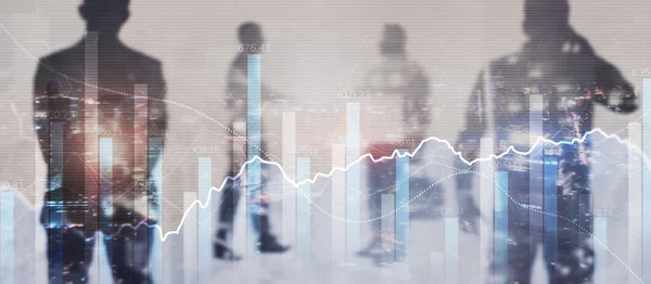 Financiële Gegevens Een Monitor Als Finance Data Concept Analyse Concept — Stockfoto