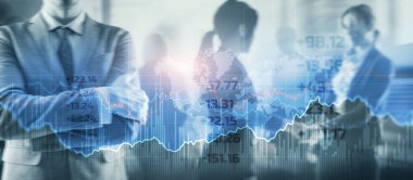 Financial graphs and diagrams. Business, economics and investment concept 2023.