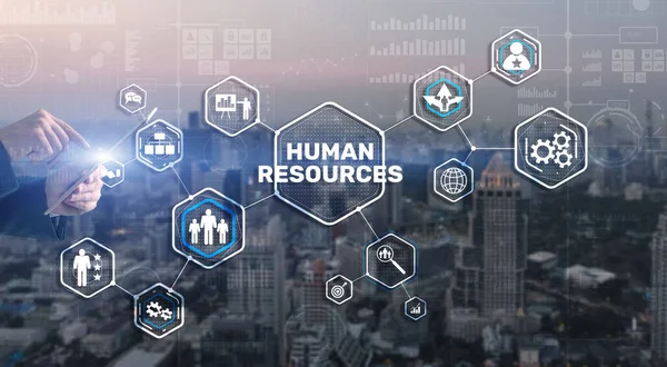 Modern Human Resources Hiring Job Occupation Concept Zakelijke Technologie — Stockfoto
