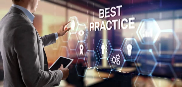 Best Practice Geschäftstechnologie Internet Erfolgreiches Geschäftskonzept — Stockfoto