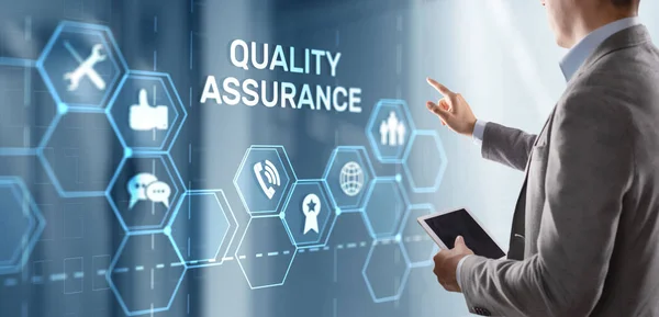 Garantia Qualidade Iso Din Service Guarantee Standard Retail Concept — Fotografia de Stock