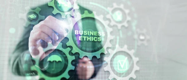 Business Ethics Honesty Integrity Concept Contesto Universale Presentazione — Foto Stock