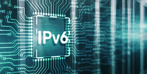 Надпись Ipv6 Бизнес Технологии Интернет Сетевая Концепция Чипе Circuit Board — стоковое фото