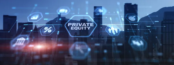 Private Equity Investment Technology Internet Business Concept — Stock Photo, Image