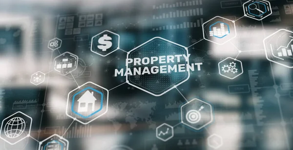 Property management real estate business concept. Investment consulting marketing plan.