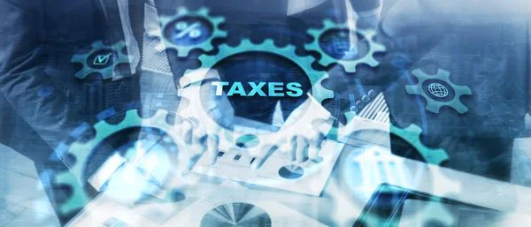 Taxation Taxes World Finance Business Banking Concept — Stock Photo, Image