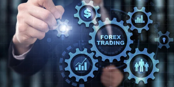 Finanziare Concorrenza Strategia Investimento Aziendale Trading Forex — Foto Stock