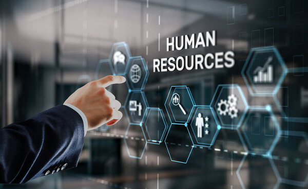 Ressources Humaines Modernes Embauche Concept Occupation Emploi Technologie Des Entreprises — Photo