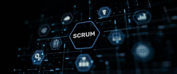Koncepcja Opracowywania Oprogramowania Scrum — Zdjęcie stockowe