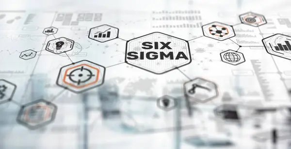 Seks Sigma Innovation Teknologi Koncept Universel Baggrund - Stock-foto