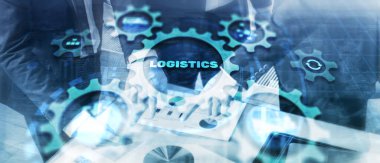 Küresel lojistik ağı kavramı. Teslimat Planlama.