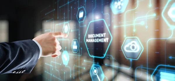 Dms Document Management System Aanvulling Digitalisering Procesautomatisering Bestanden Efficiënt Beheren — Stockfoto