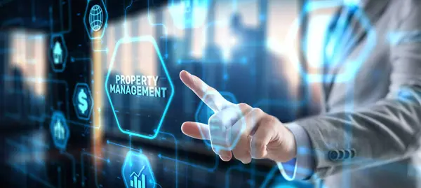 Property management business concept. Investment consulting marketing plan.