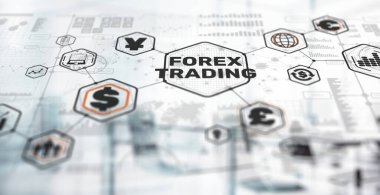 Eski ticaret kavramı. Çevrimiçi ticaret ve danışmanlık. Finans arka planı.