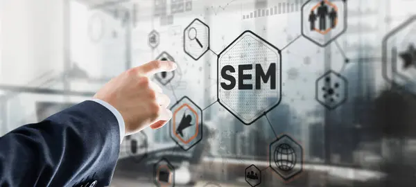 Sem Search Engine Marketing Digital Marketing Online Advertising — Stock Photo, Image