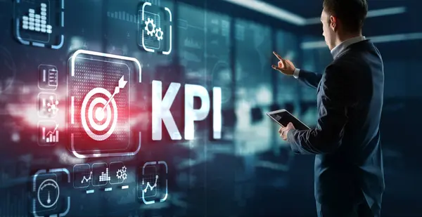 KPI Key Performance Indicator Business Internet Technology Concept on Virtual Screen.