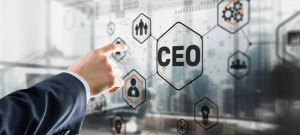 Chief Executive Officer Ceo Business Concept Virtual Screen — Stock Photo, Image