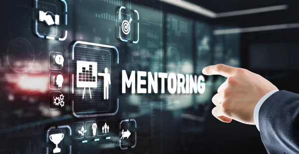 Mentoring Motivation Coaching Career Business Technology concept.