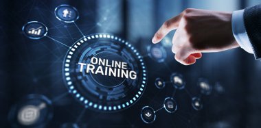 Çevrimiçi Eğitim Webinar E- öğrenim Yetenekleri İş Konsepti.