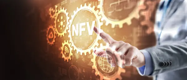 Network Functions Virtualization Ntv Technology Cloud Concept — Stock Photo, Image