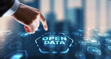 Veri api internet teknolojisi konseptini aç. Çevrimiçi belge veritabanı.