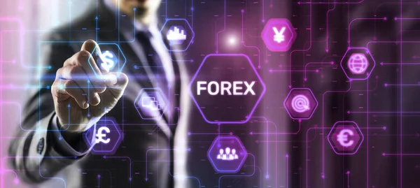 Forex trading concept. Online trading and consulting.