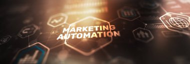 Pazarlama otomasyonu. Pazarlama Stratejisi. Planlama Stratejisi Konsepti.