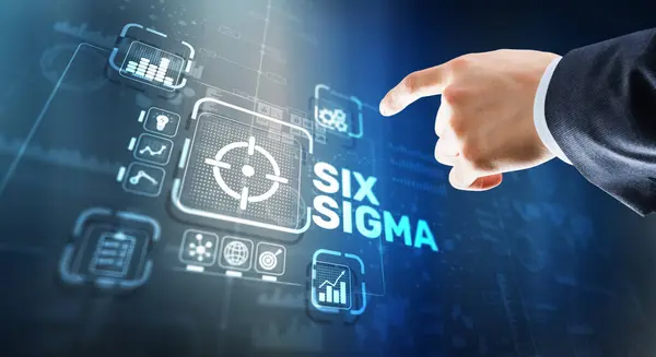 Seis Sigma Concepto Gestión Destinado Mejorar Calidad Del Trabajo Una —  Fotos de Stock