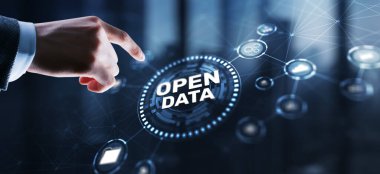 Veri api internet teknolojisi konseptini aç. Çevrimiçi belge veritabanı.