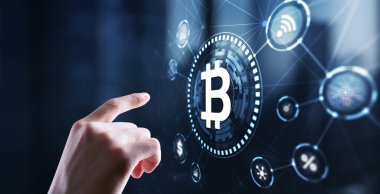 Çokgen bitcoin arka plan teknolojisi kavramı 2024.