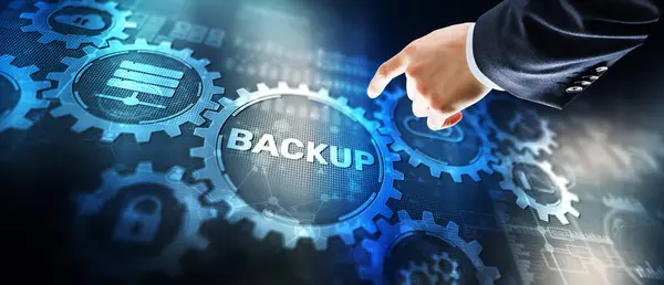 Backup Storage Data Technology Business Concept Software Hardware Infrastructure Stock Image