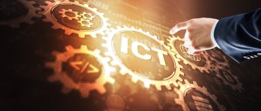 Yoğun bakım. Karışık medya geçmişi hakkında bilgi iletişim teknolojisi kavramı.