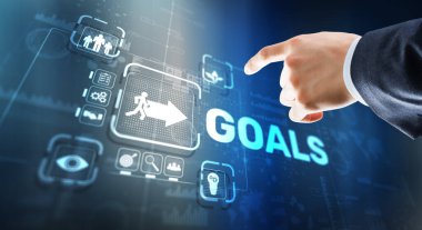 Teamwork Goals Strategy Business Support Concept. clipart