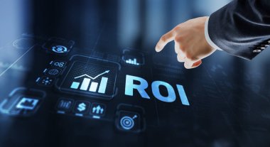 Roi Yatırım İşletmeleri Teknolojisi Analizi Finans Konsepti.