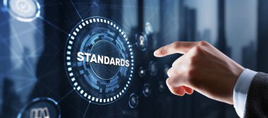 İşadamı Standartlar Kalite Güvencesi ve Kontrol Konseptine tıkladı.