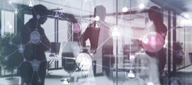 İnsanlar ağ bağlantısı. Ağ bağlantısı kavramı.